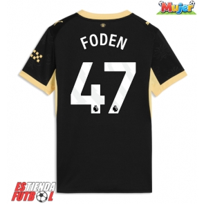 Manchester City Phil Foden #47 Segunda Equipación Mujer 2026-27 Manga Corta
